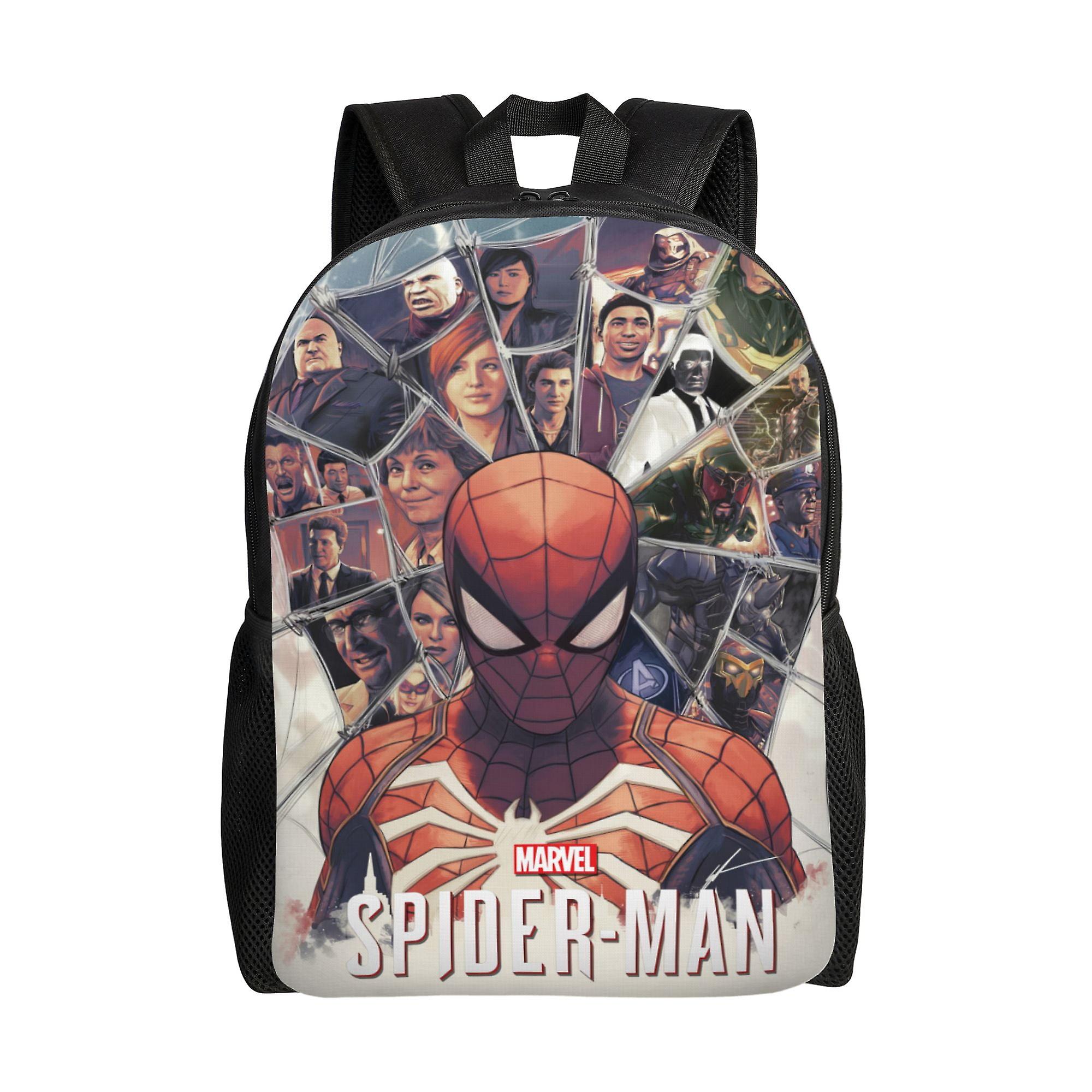 Spider Man Backpack, Adult Kids Simple Lightweight Casual Backpack for Children Student, Travel Backpack Laptop Backpack for College Work Camping
