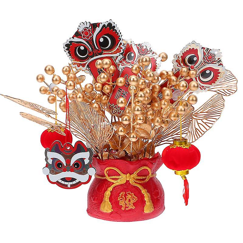 1set Holly Bonsai Decor