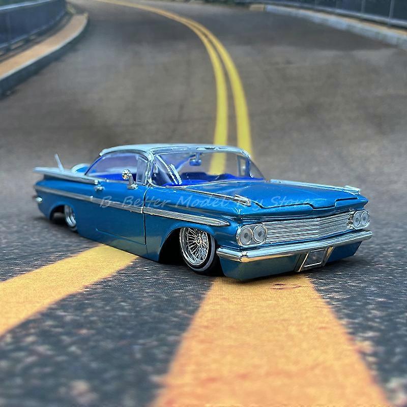 1:24 Diecast Araba Model Oyuncak 1959 Chevy Impala Minyatür Araç