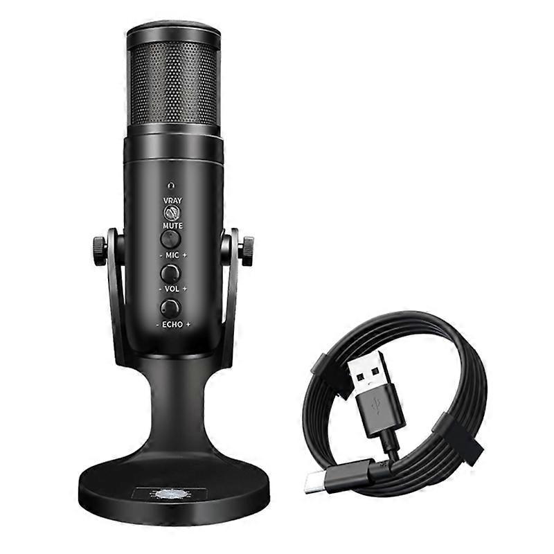 RGB Colorful USB Condenser Microphone for Recording PC Computer Chat Singing