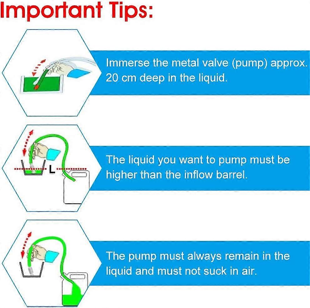 Universal Hand Pump – Siphon Suction Pump For Gasoline, Oil, Water – Car & Motorcycle