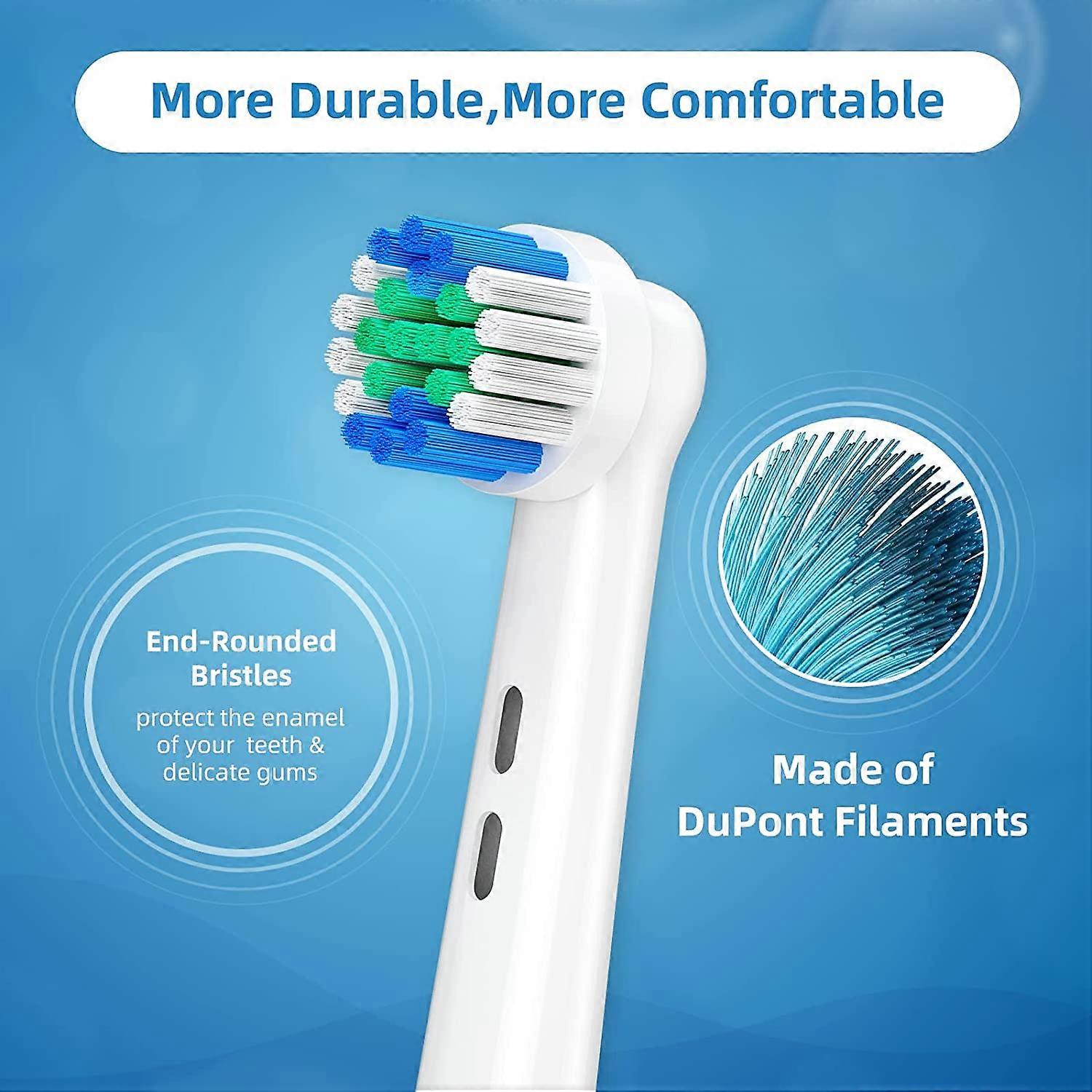 Sett med 4 erstatning børstehoder for oral B