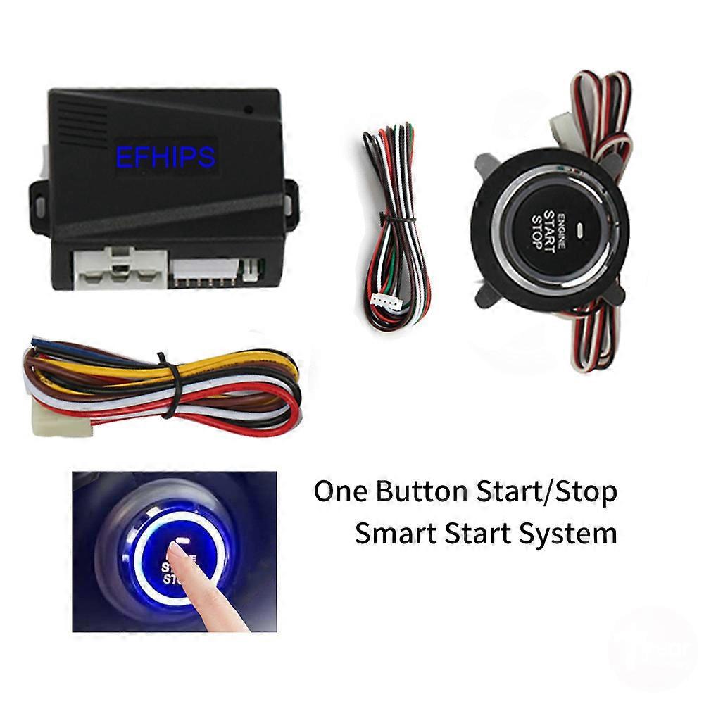 EFHIPS התחל מערכות מפתח לרכב עצירת להב מפתח 12V מערכת התחלה אוטומטית פחות כניסה מנוע אחד לחצן אזעקת רכב PKE מרחוק התחל דרופשיפינג