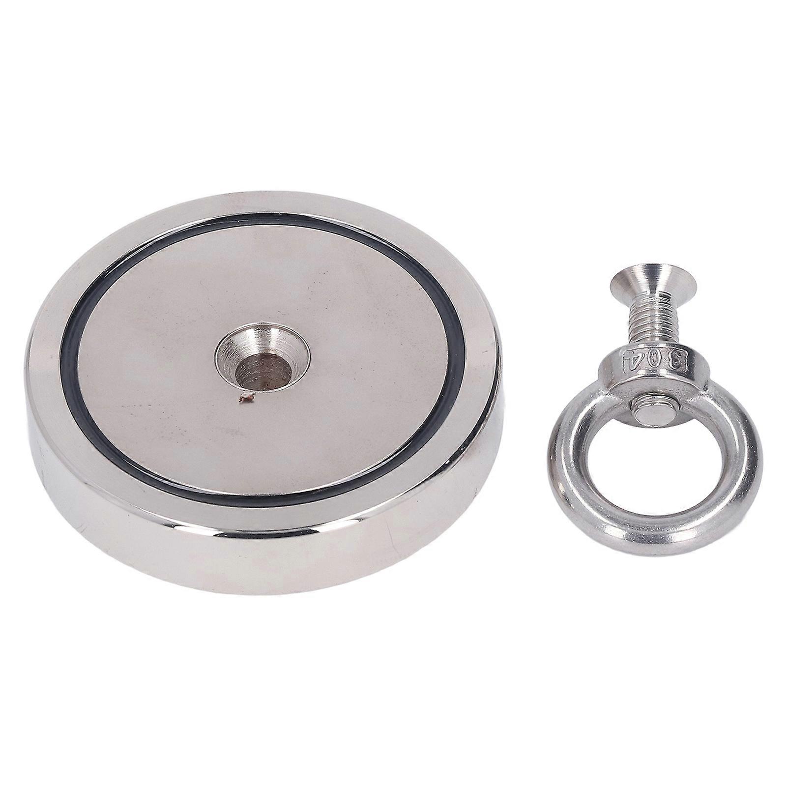 Fishing Magnet 794lb Super Powerful Pulling Force For Tools Heavy Duty Salvage Silver