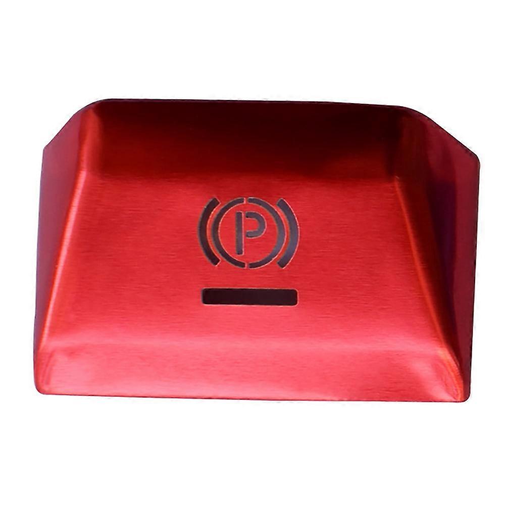 for Porsche-Cayenne Panamera 2018-2020 Car Parking Brake Handbrake Decoration Cover P Button Sticker Red
