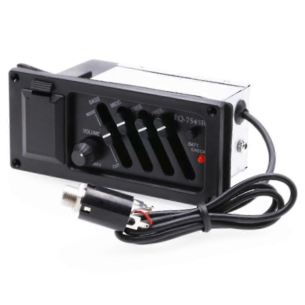 4-band Eq Equalizer Piezo Pickup For Eq-7545r Pre-amp Acoustic Guitar Preamp Amplifier Tuner