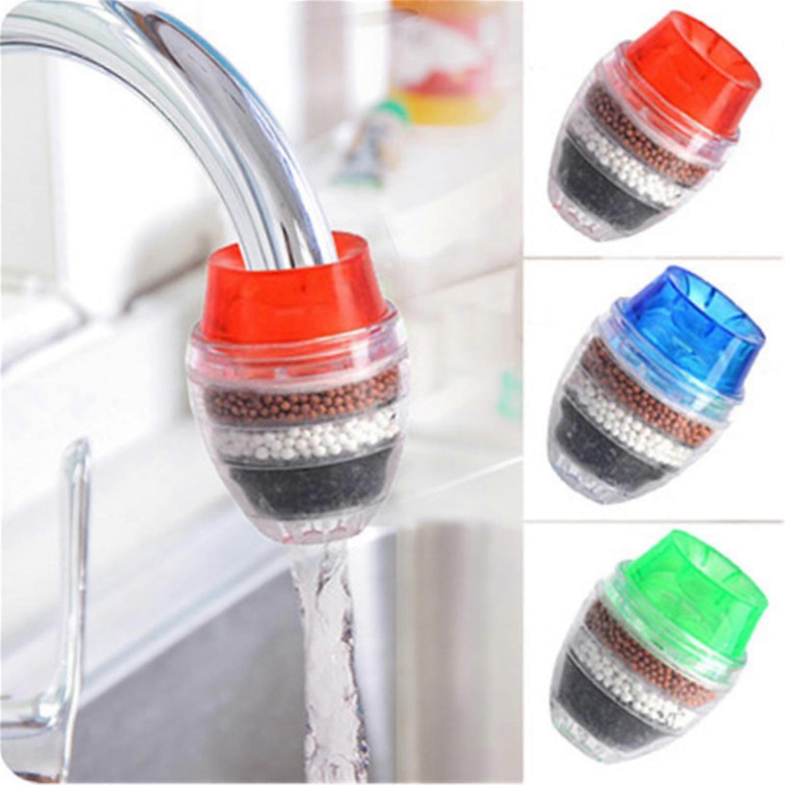 3 Pcs Faucet Mount Filters Faucet Water Filter Purifier Kitchen Tap Filtration Activate Carbon