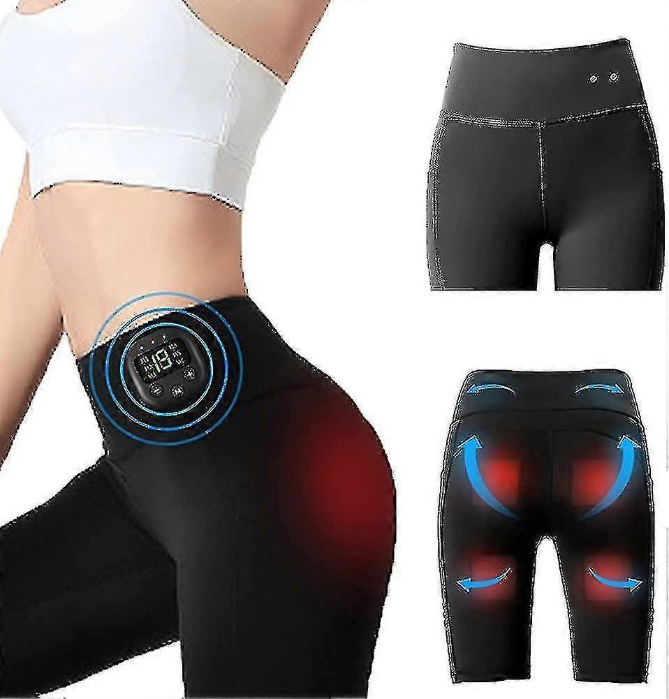 High Waist EMS Shorts With Rechargeable Buttock Stimulator 8 Modes 19 Intensity Levels