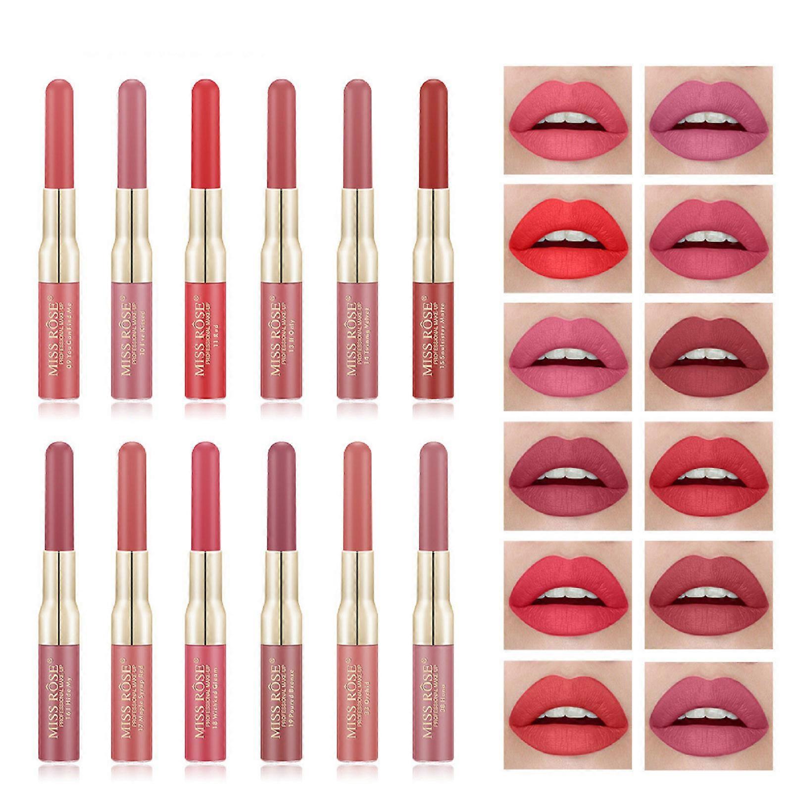 Doppelseitiger Lipgloss Lipliner Lipgloss Lipgloss Matte Lip Glaze