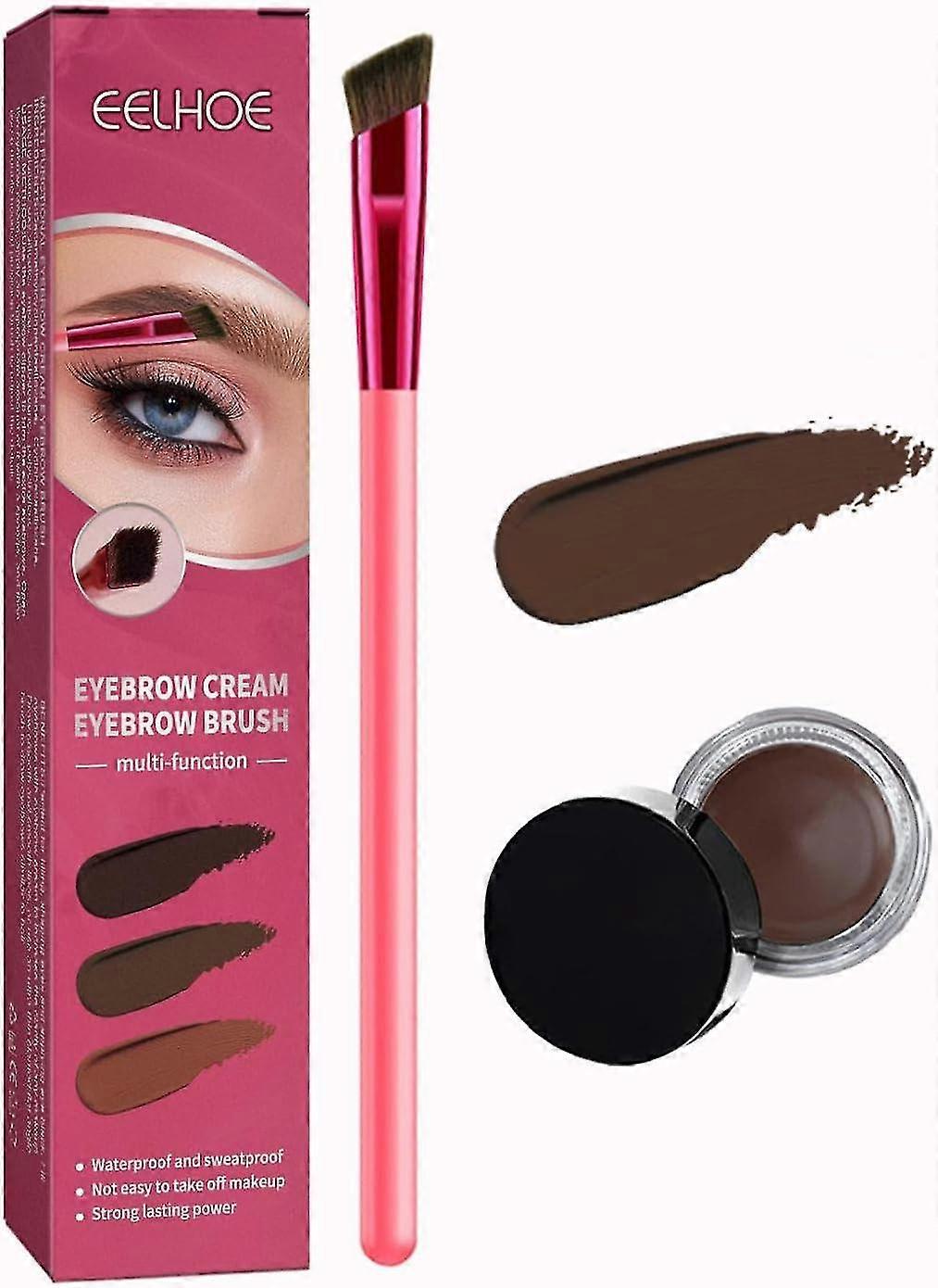 Multifunctional Brow Brush Set Portable Brow Cream Brow Brush Brow Eye Shadow Cosmetic Brush