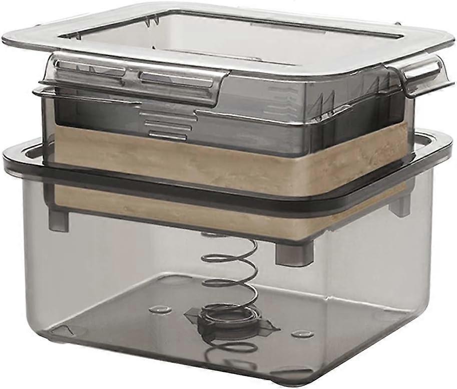 Tofu Press, Tofu Press Maker with Water Collecting Tray, Middle Strainer & Top Lid, Homemade Tofu Press Tofu Press Drainer Easily Remove Water from To