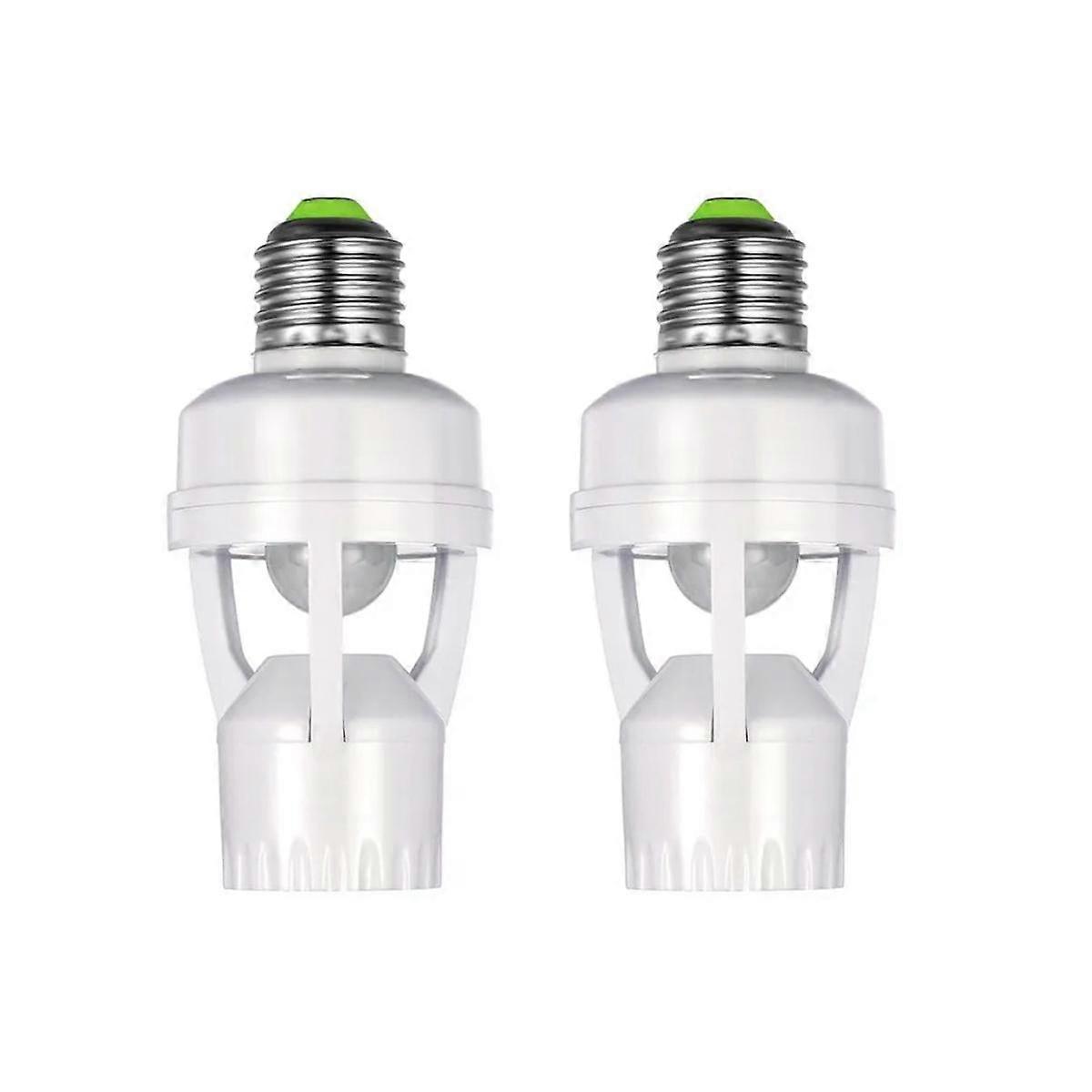 E27 Lamp Holder Adapter with PIR Motion Sensor AC100-240V LED Light Bulb Socket Converter Human Pre
