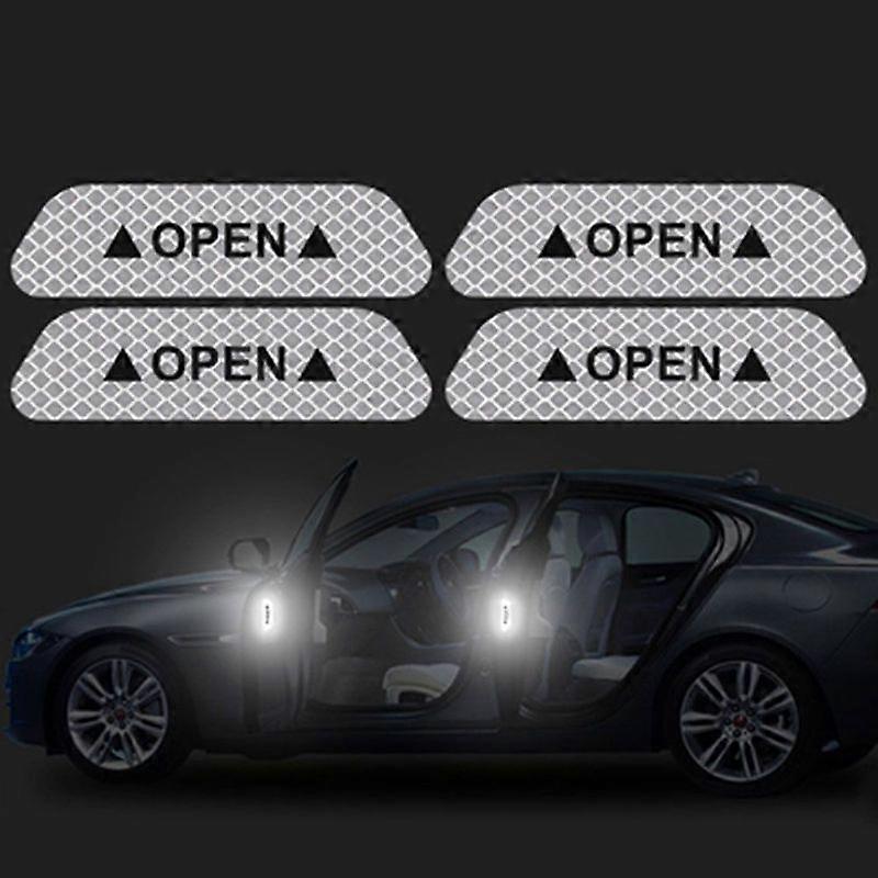 Car Open Reflective Tape Warning Mark sticker for Mitsubishi asx lancer outlander pajero JOHX