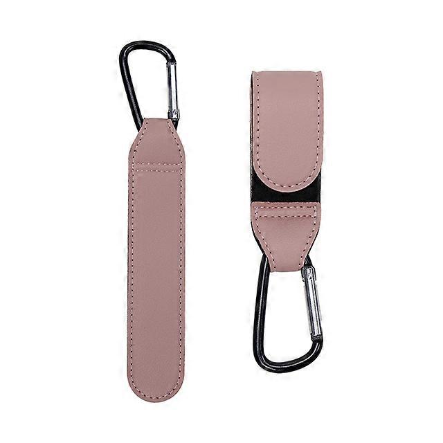 2pcs PU Leather Bold Carabiner D Stroller Hook Multifunctional Backpack Cart Organizer Shopping Pram Hanger Stroller Accessories