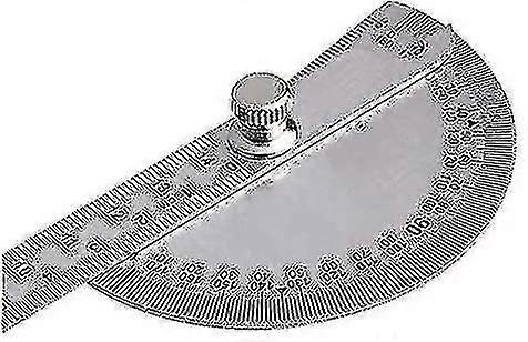Caliper 0-180 Degree Round Head Angle Protractor, Multifunctional Stainless