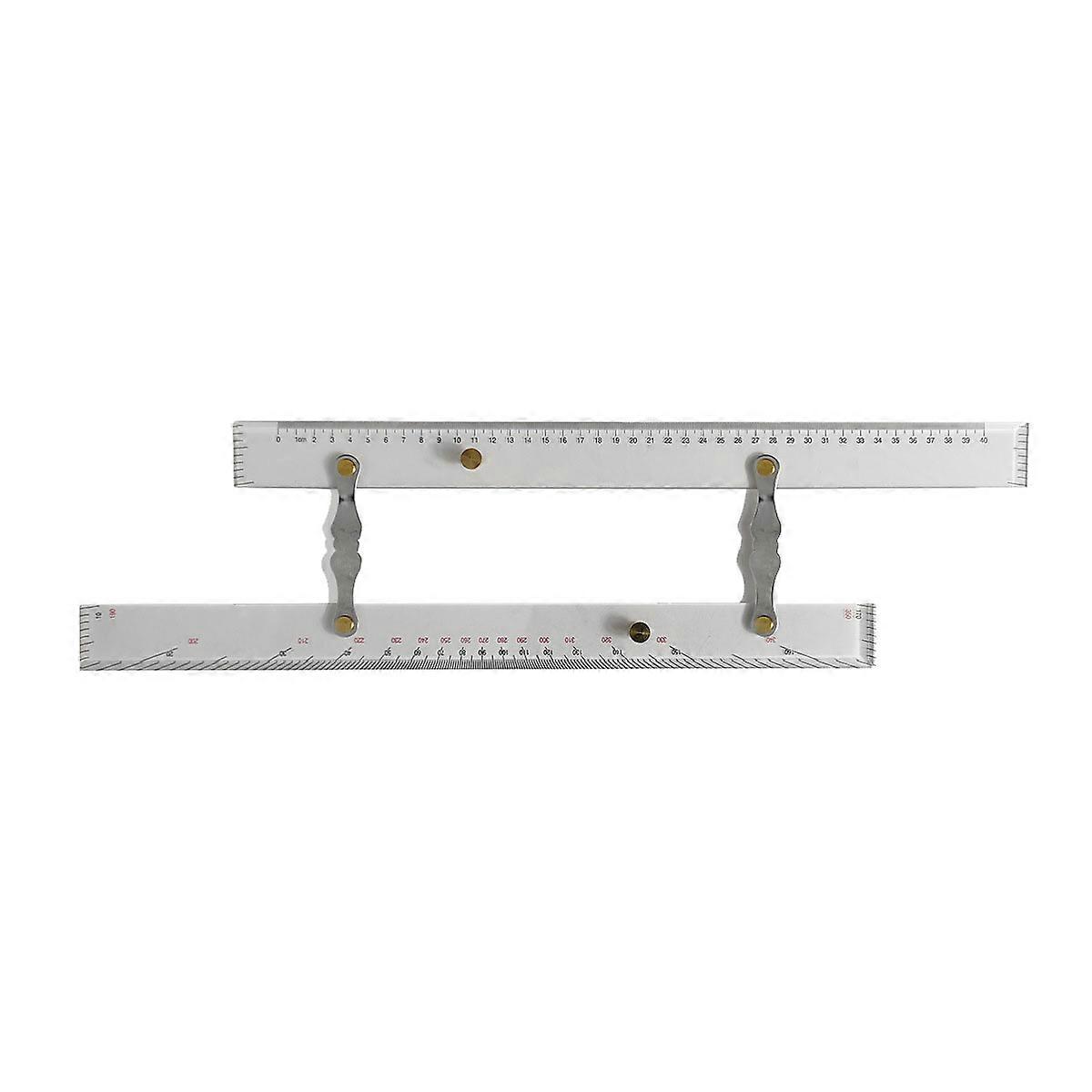 Marine Navigation Parallel Ruler Clear Scale High Accuracy Transparency Boat Ship Drawing Parallel Ruler 450mm/17.71in