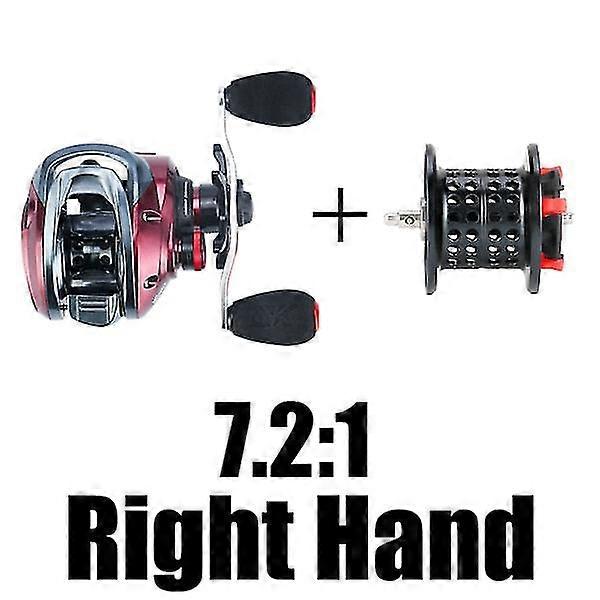 Red fox series hg xg 7.2:1 8.1:1baitcasting reel centrifugal brake system 13lbs ultra-light fishing reel 192g