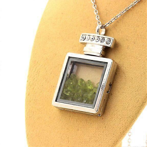 Raw Peridot Necklace