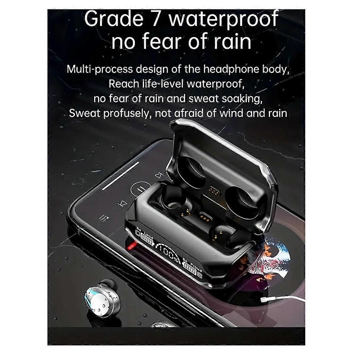 M41 TWS Wireless Bluetooth Headset V5.3 Noise Reduction Earphones Touch Control Sound Stereo Earbud