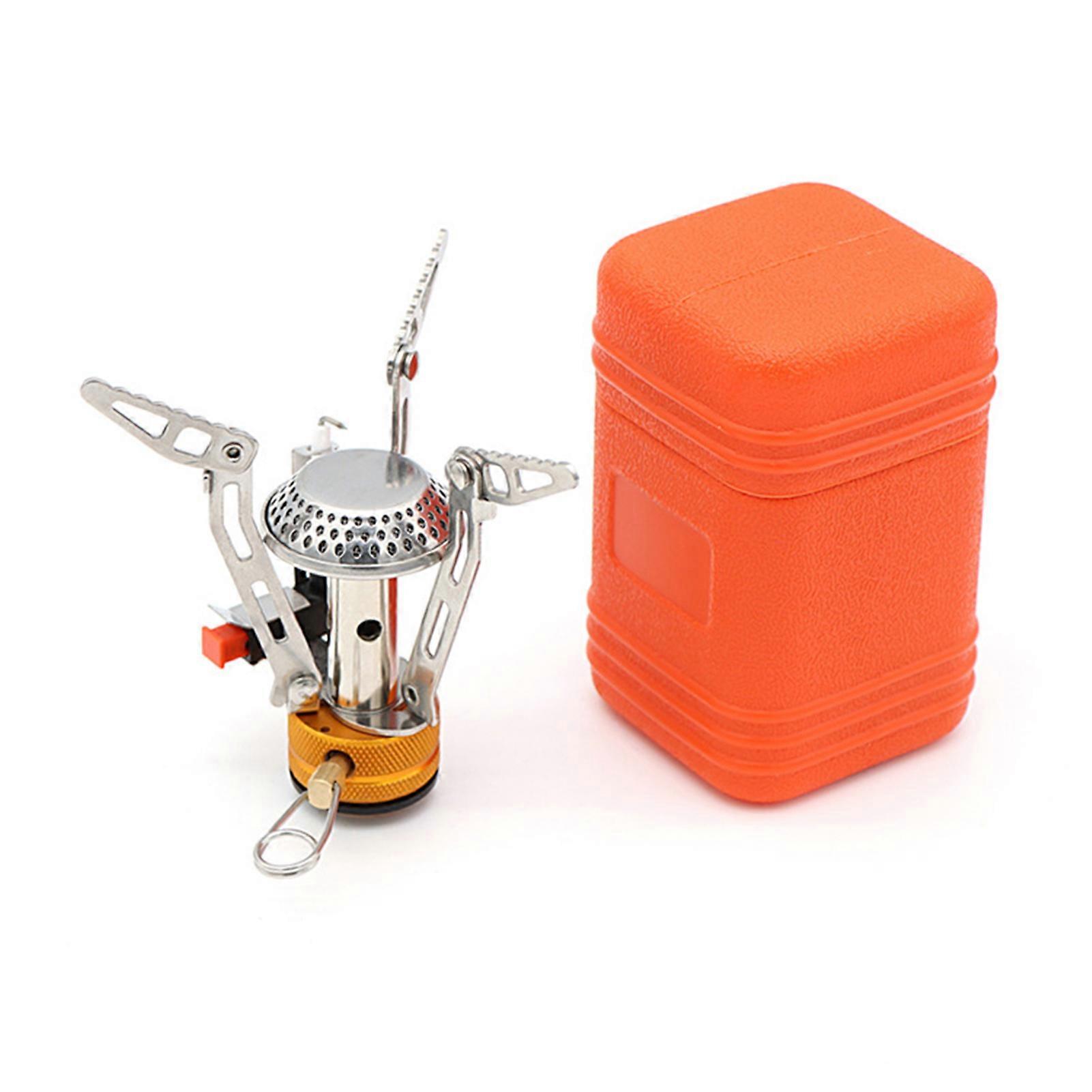 Camping Gas Stove Heater Adjustable Flame Intensity Corrosion Resistant Rustproof Lightweight Foldable Outdoor Picnic Stove
