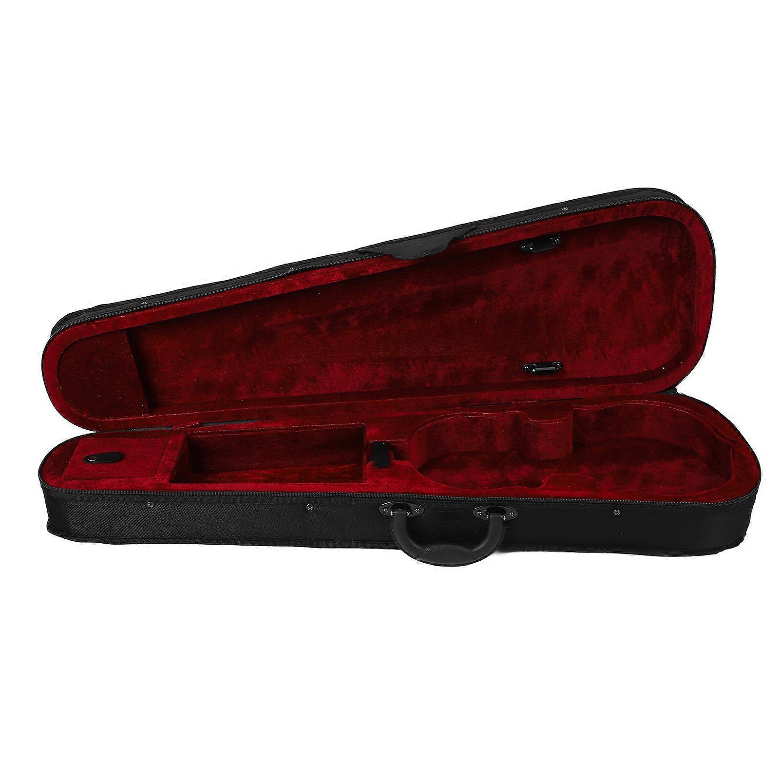 4/4 Violin Case Backpack Comfortable Adjustable Shoulder Strap Professional Violin Protection Case Red Lining