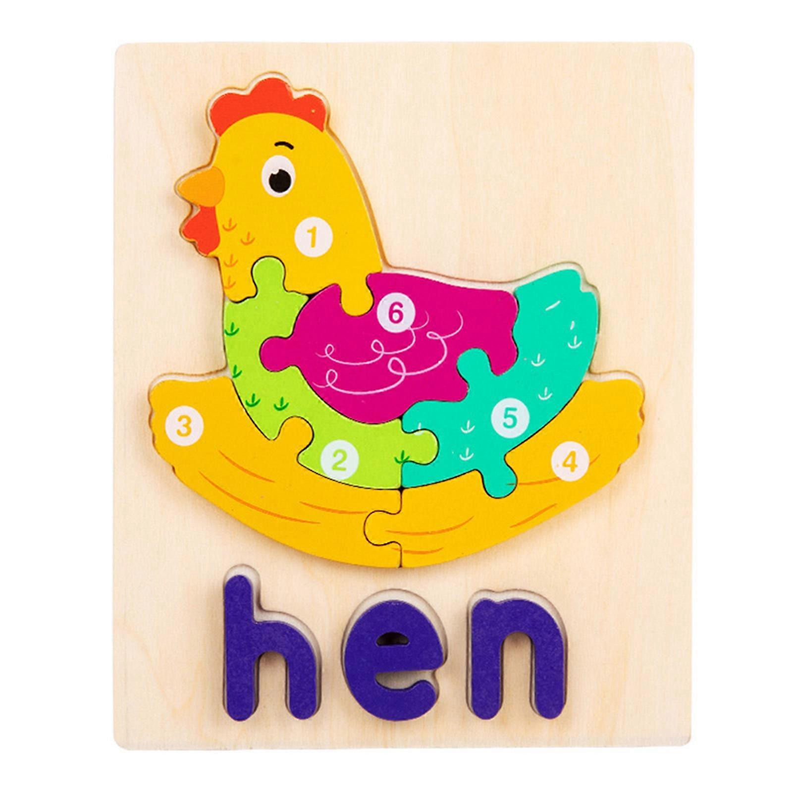 Stereoscopic Wooden Multi-Theme Jigsaw Puzzles Improve Logic Training Gift for Children Kids Baby