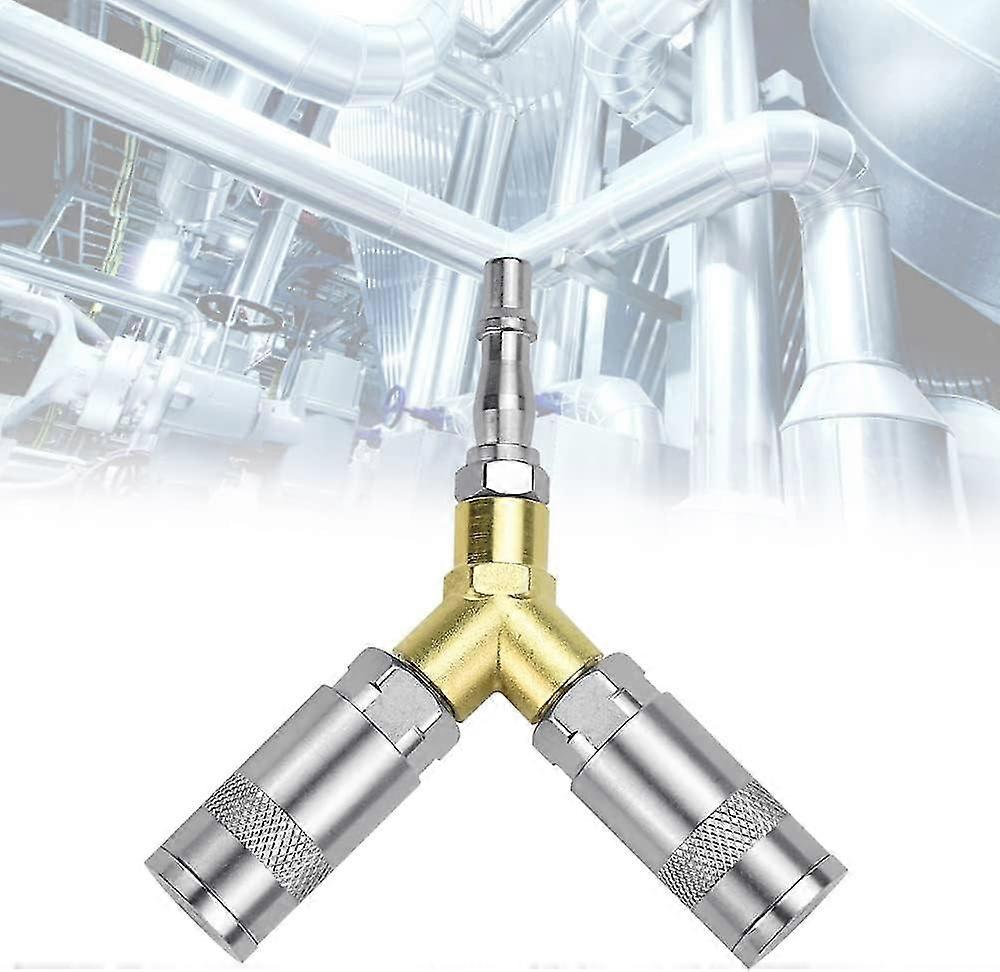 British Pneumatic Quick Coupling Connector 3 Way Compressed Air Pneumatic Quick