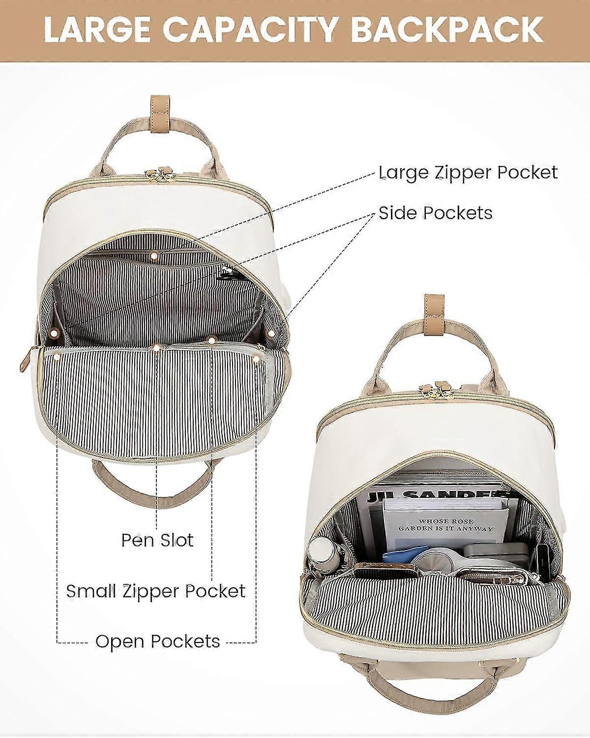Laptop Backpack For Women - 15.6 Inch, Business Work Backpack With USB Port, Large Capacity