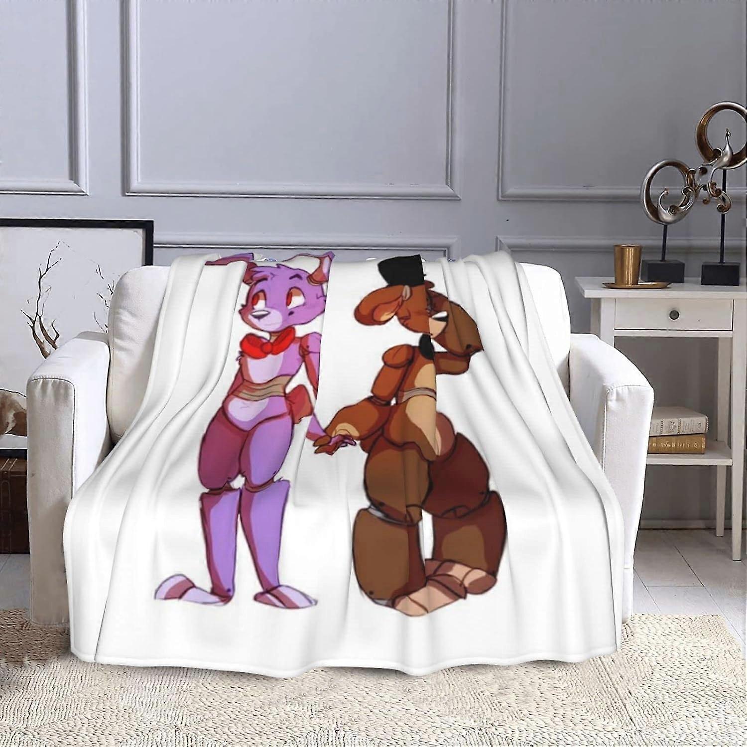 Cartoon Blanket, 3D Anime Blanket, Flannel, Chic Pattern