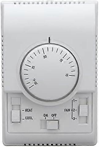 Adjustable Thermostat,Manual Line Volt Thermostat,Heating and Cooling Two-Way Room Mechanical Temperature Controller Adjustable Thermostat Switch for 