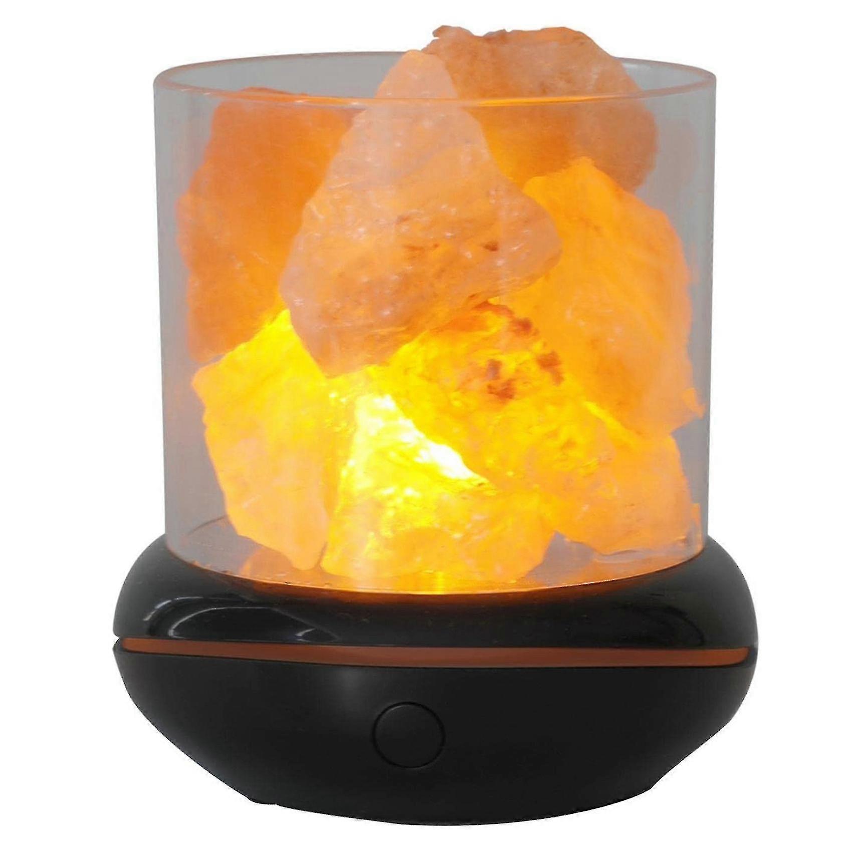 Diffuser Crystal Salt Stone Night Light Mist Humidifier Usb Essential Oil Diffuser Humidifier For