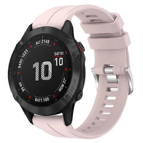 Για Garmin Fenix 6 GPS 22mm στερεά ζώνη ρολογιών σιλικόνης χρώματος