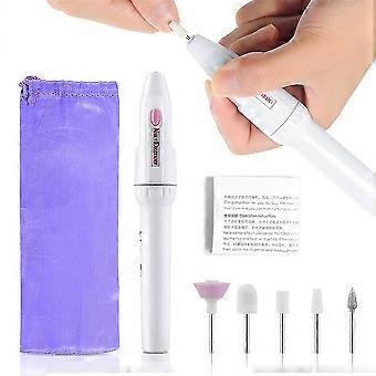 Elektrisk Manicure Pedicure Sæt Professionel Negle Drill File Buffer Polering Værktøjssæt Negle Skønhed Pleje 5 Hoveder
