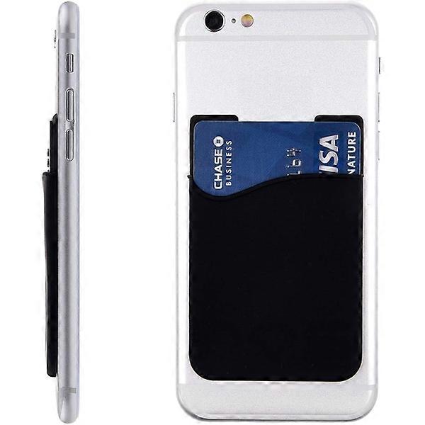 2-pack Universal Mobile wallet/card holder - Self-adhesive black