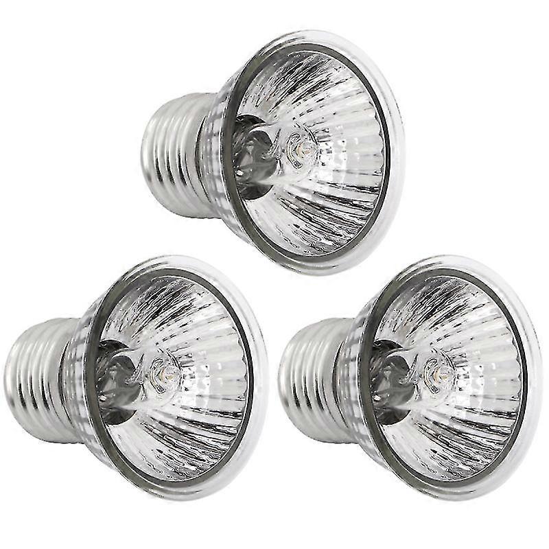 Popetpop 3pcs 75w Uvb+uva3.0 Reptile Lamp Bulb Turtle Basking Uv Light Bulbs Heating Lamp Reptile Sun Light Bulb