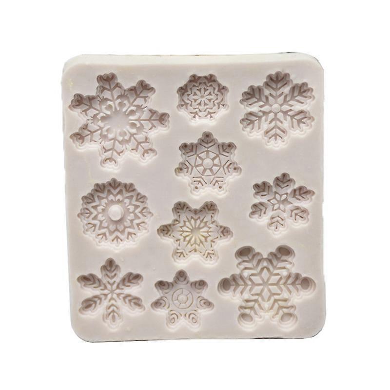 Snowflake Epoxy Silicone Mold Chocolate Candy Mold Christmas DIY Baking Tool
