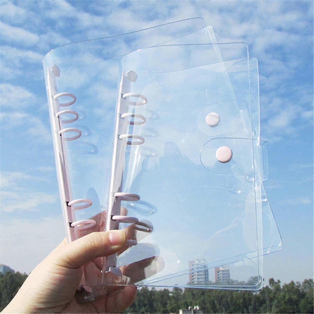 6 Hole Binder Journal Cover  Loose-Leaf Cover(A6,Pink)