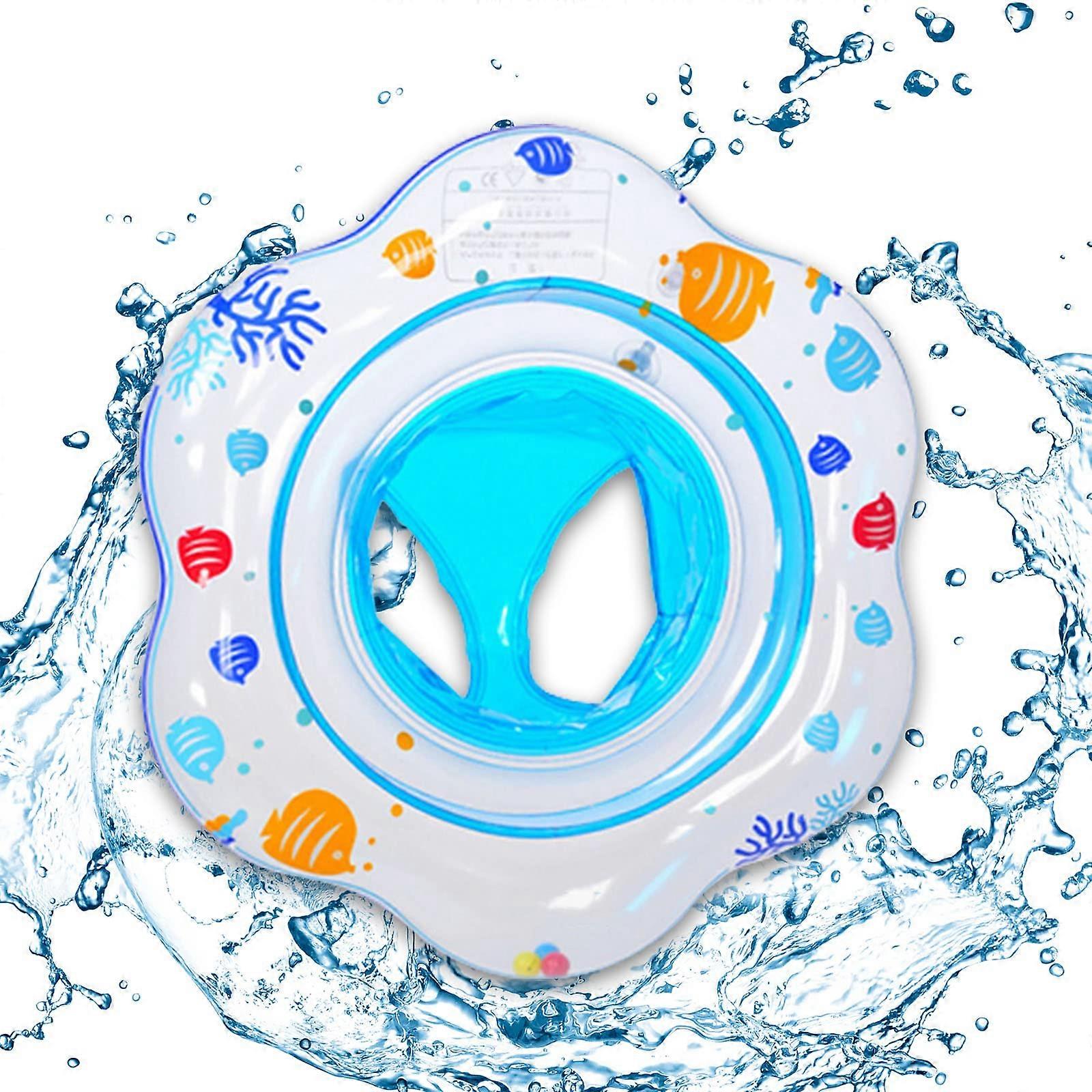 Baby Swimming Ring Float, Inflatable Baby Pool Float with Safety and Soft PVC Seat, Infant Training for Age 6 -36 months