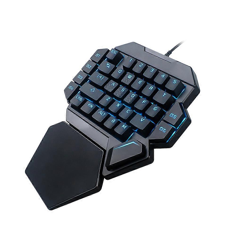 Mini One-Handed Mechanical Gaming Keyboard K50 RGB Backlit Portable Mini Gaming Keypad Game Controller for PC PS4 Xbox Gamer