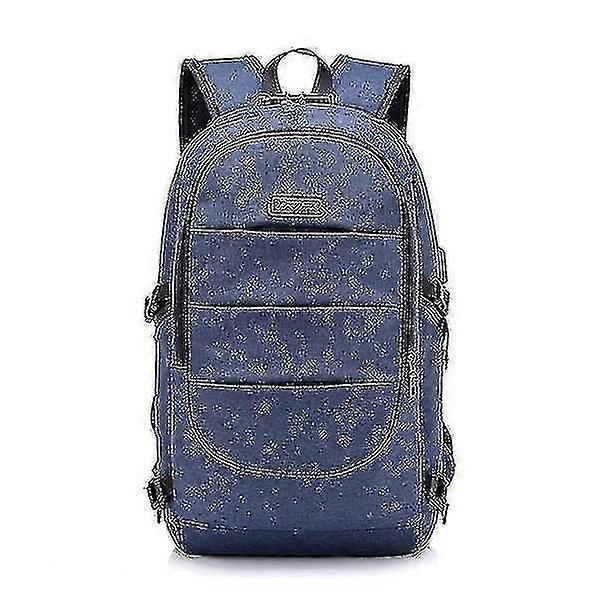 Laptop Backpack Waterproof Notebook Bag (blue)