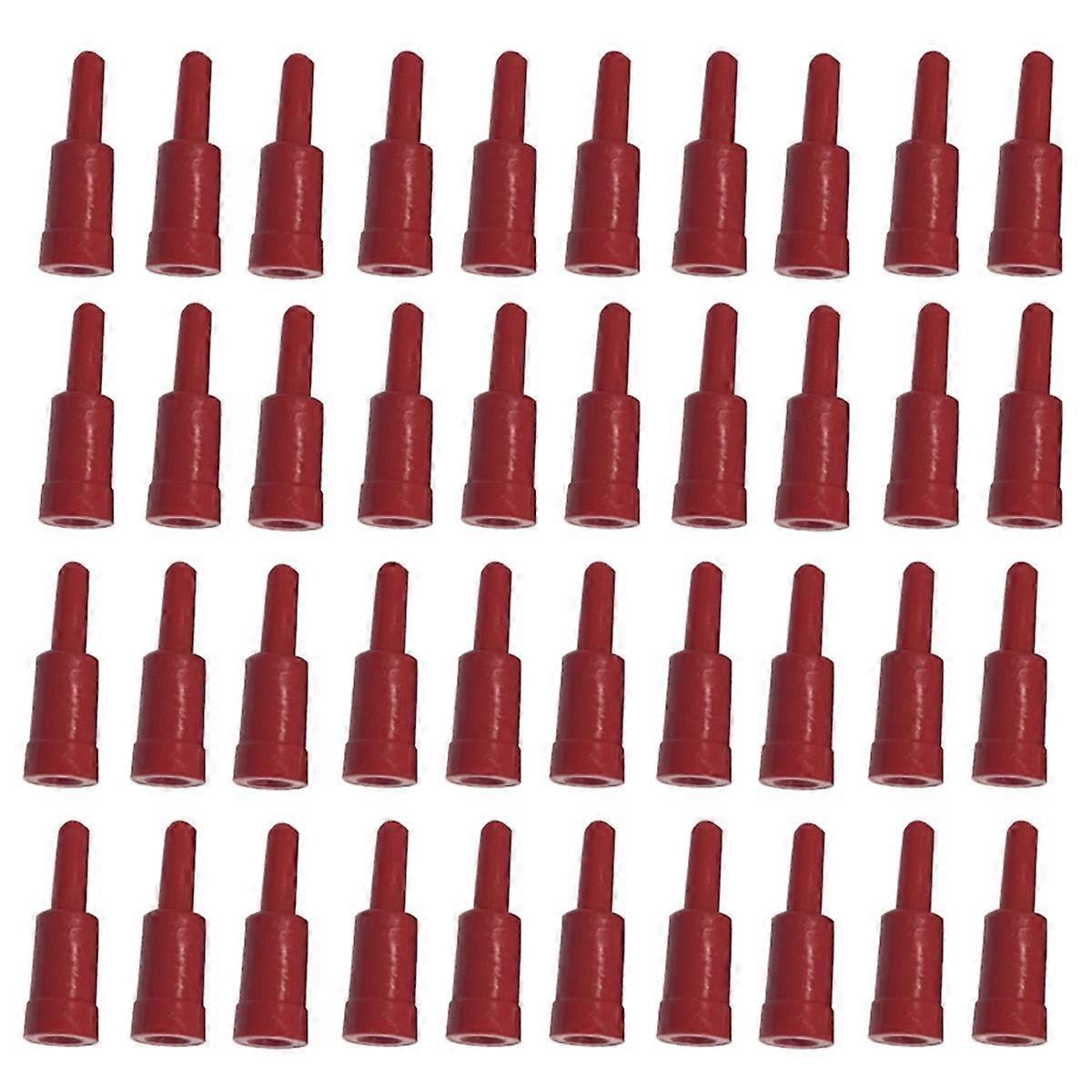 40PCS Cassette Gas Tank Adapters Inflation Valve Type TorchGas Nozzle Connector Gas Converter Red