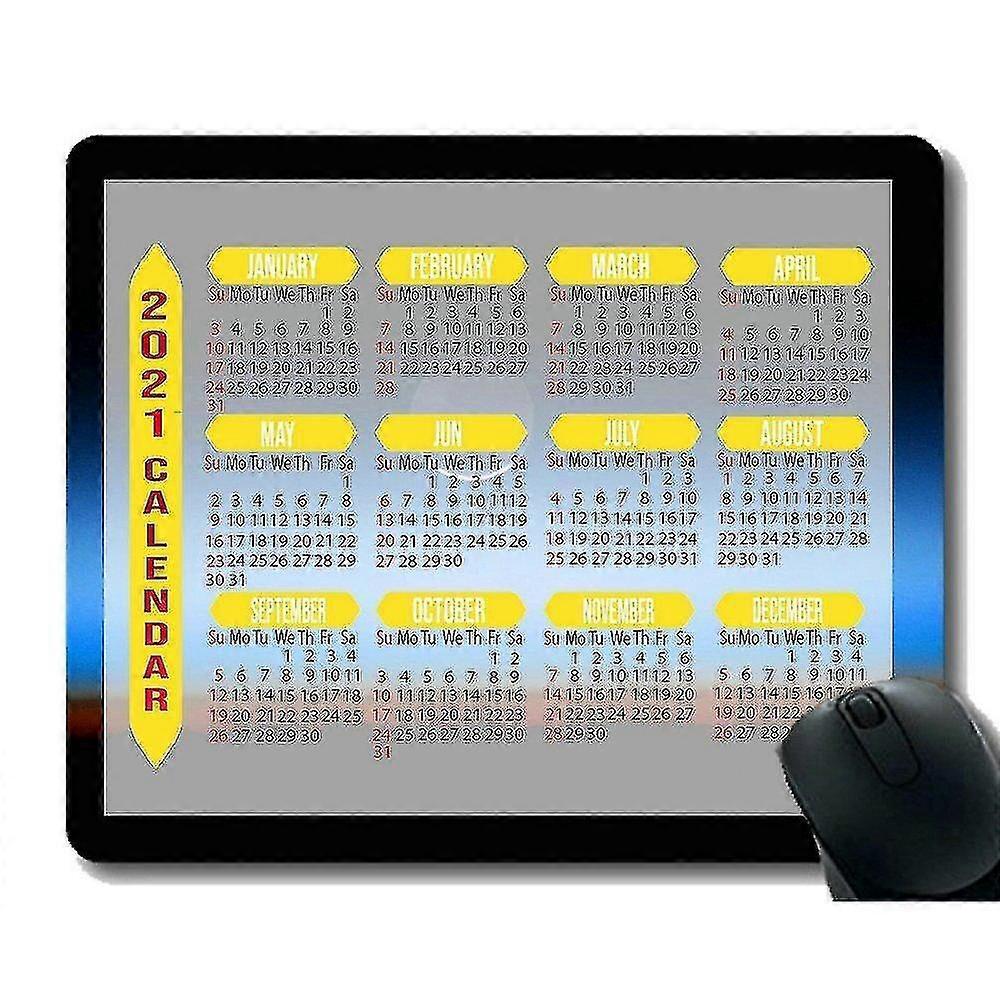 Calendar Rectangle Gaming Rubber Mousepad,asteroids Planet Mouse Space X180x3