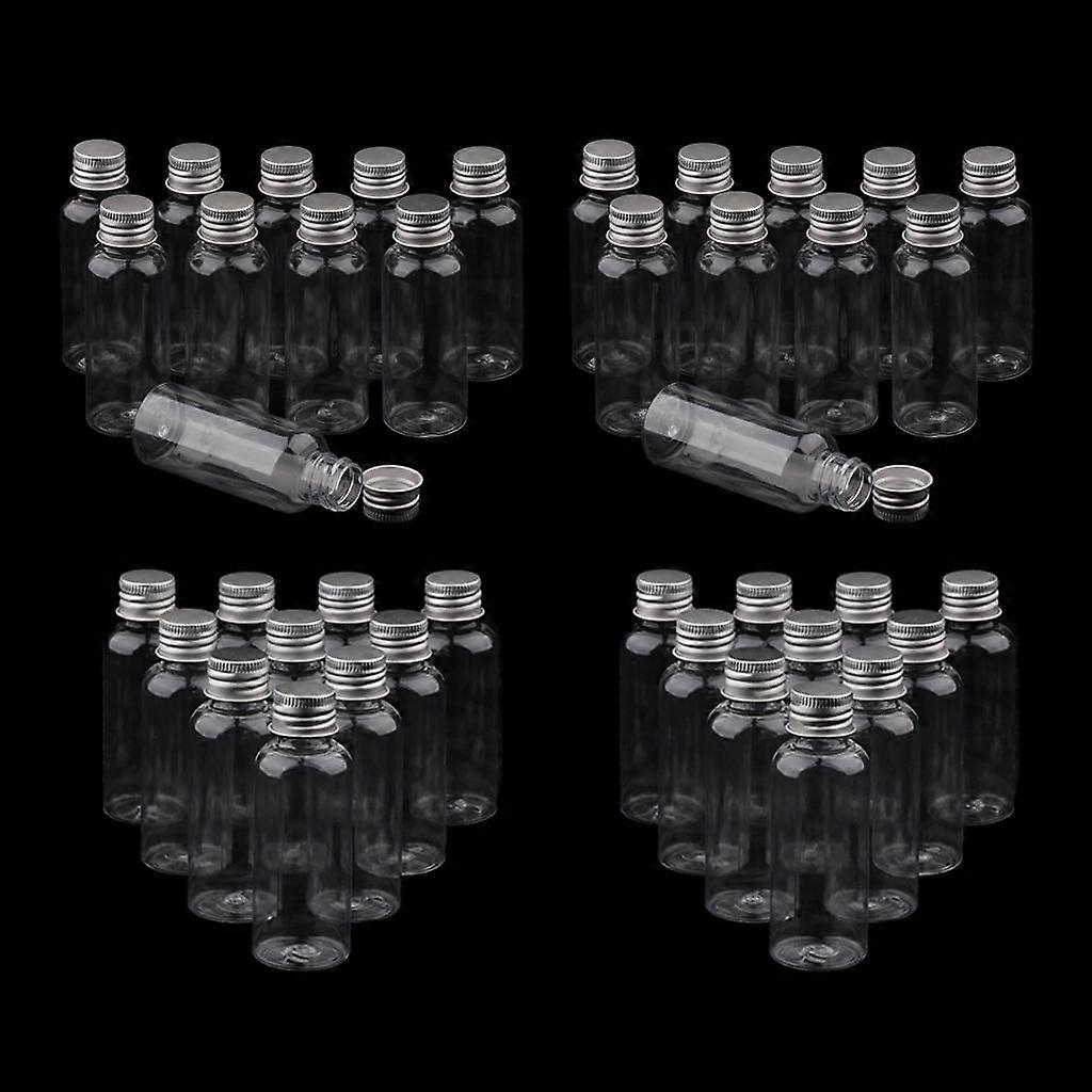 40pcs 50ml Liquid Sampling Bottle Essential Oils Lotion Cream Storage Vials