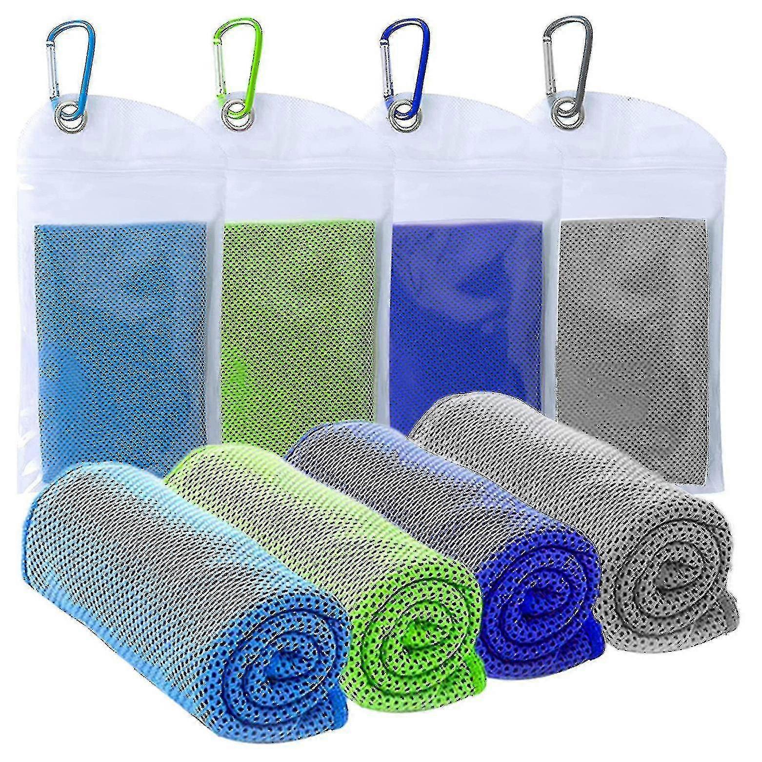 Cooling Towel, Cooling Towel Set Instant Relief Ice Cold Cool Towel Breathable Mesh Sweat Absorbent