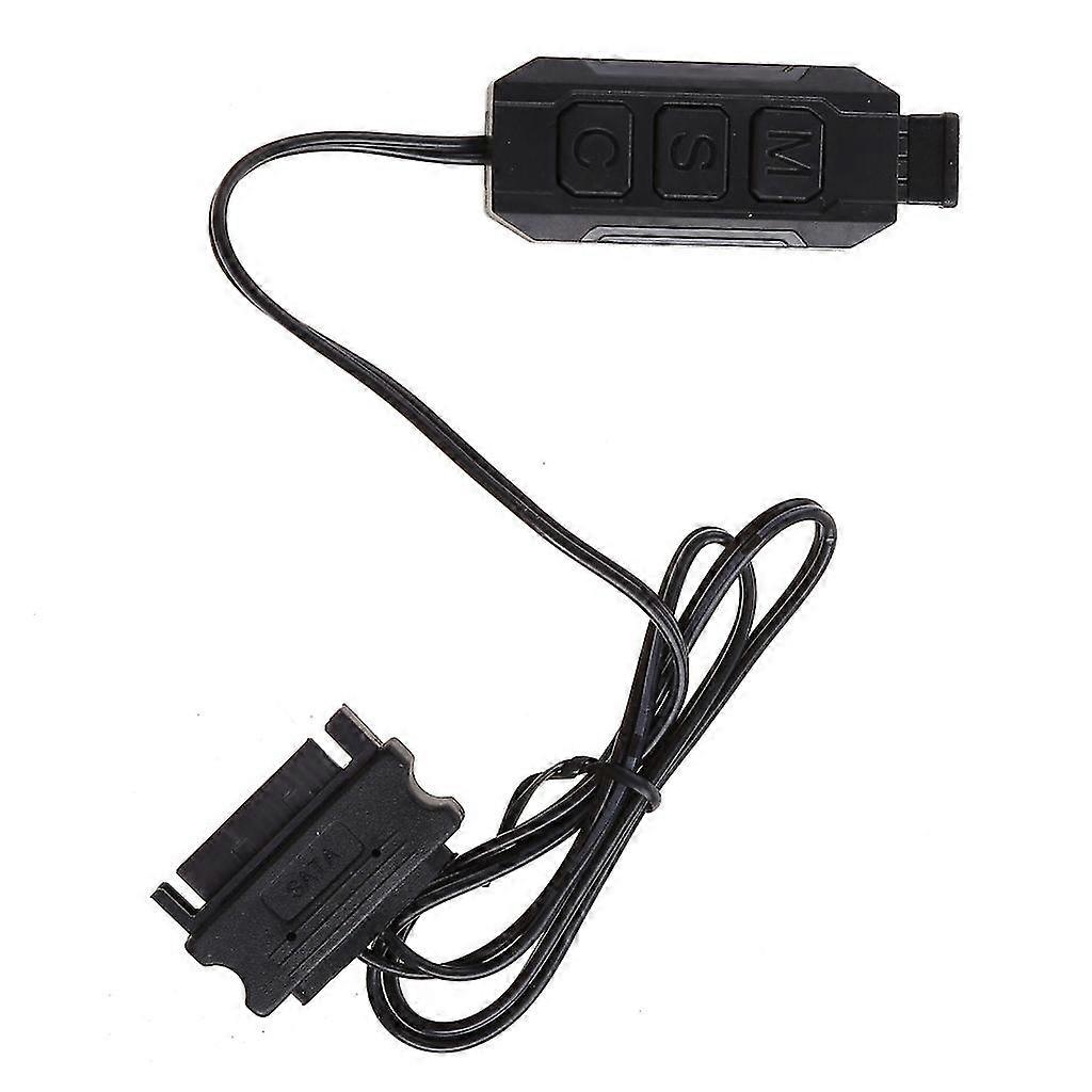 5v 3pin RGB argb Controller Handbuch SATA Netzteil LED Beleuchtung für Computer