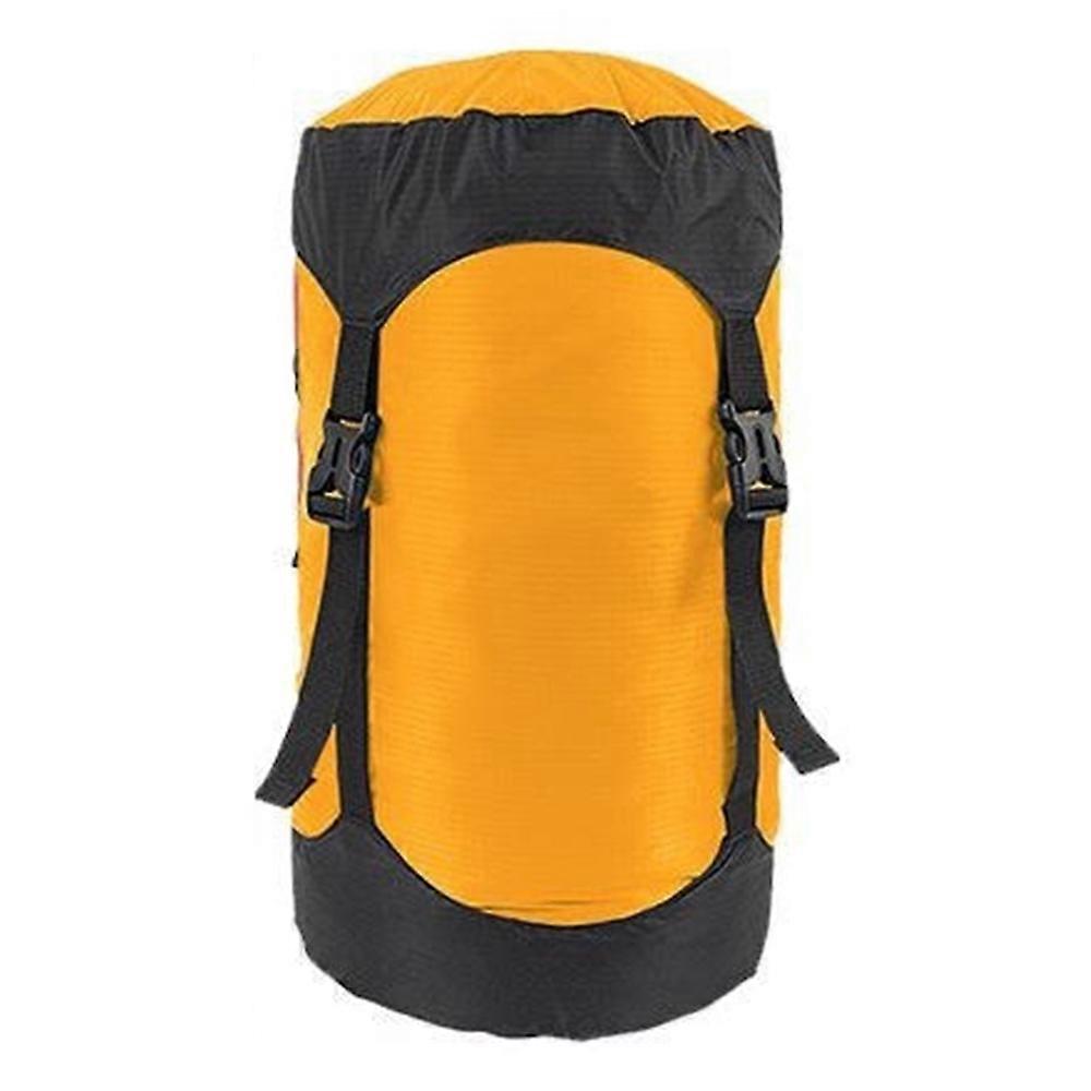 20-35L Camping Backpacking Waterproof Nylon Compression Stuff Sack for Sleeping Bag, Size XL - Orang
