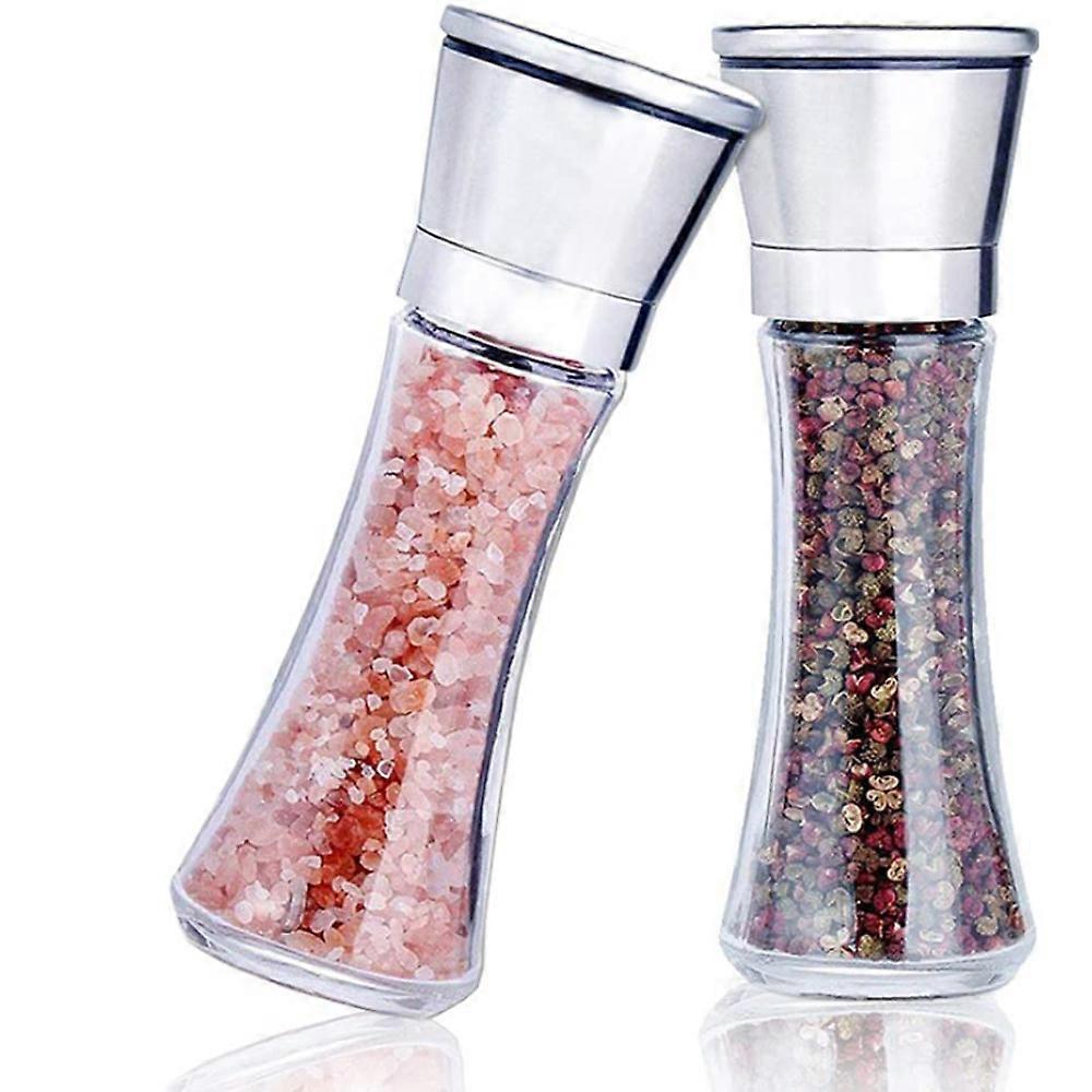 Adjustable Ceramic Mill - Stainless Steel Salt and Pepper Mill Set