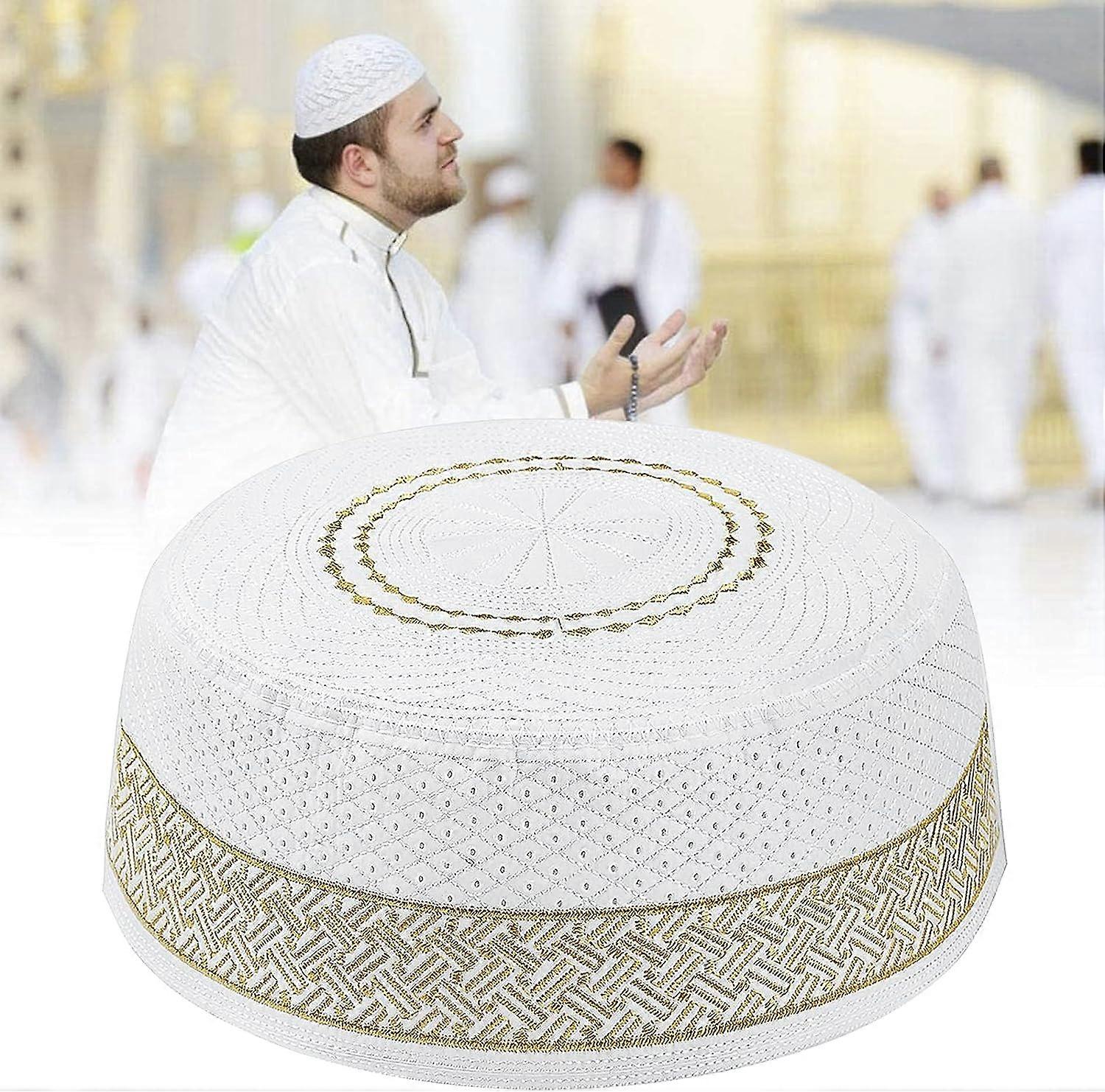 Chapeau De Prière Musulman Masculin Avec Broderie Turquie