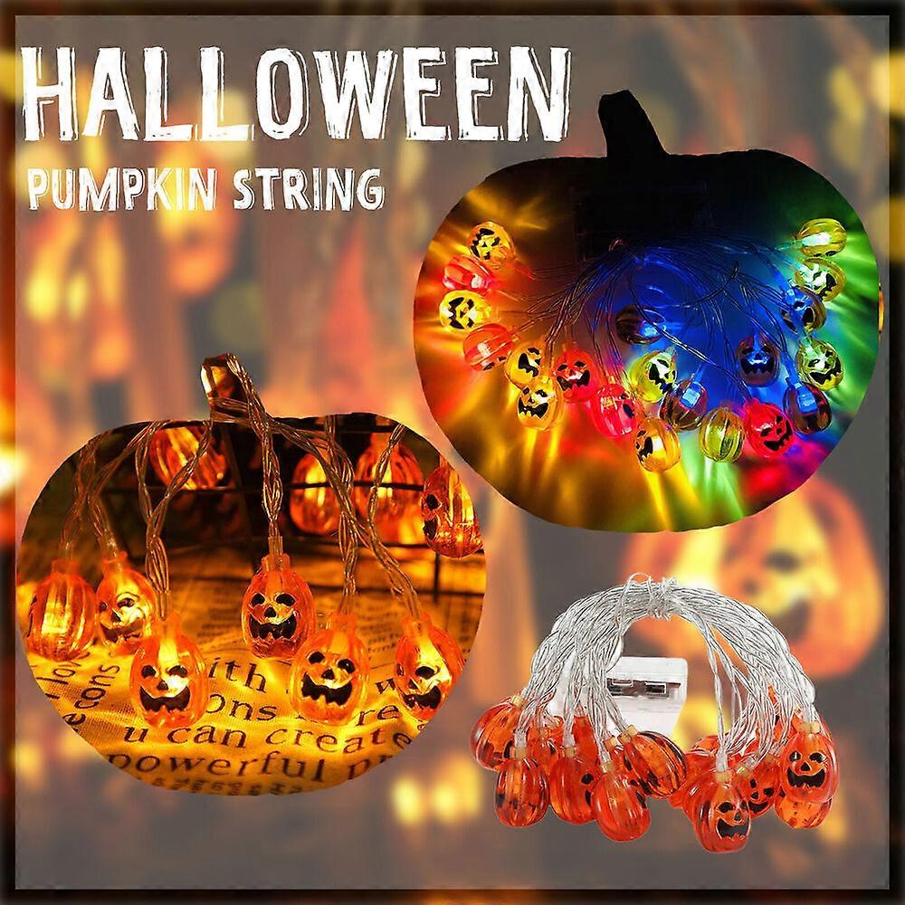 Christmas Lights Outdoor Large Bulb Halloween Lantern String Pumpkin Lantern