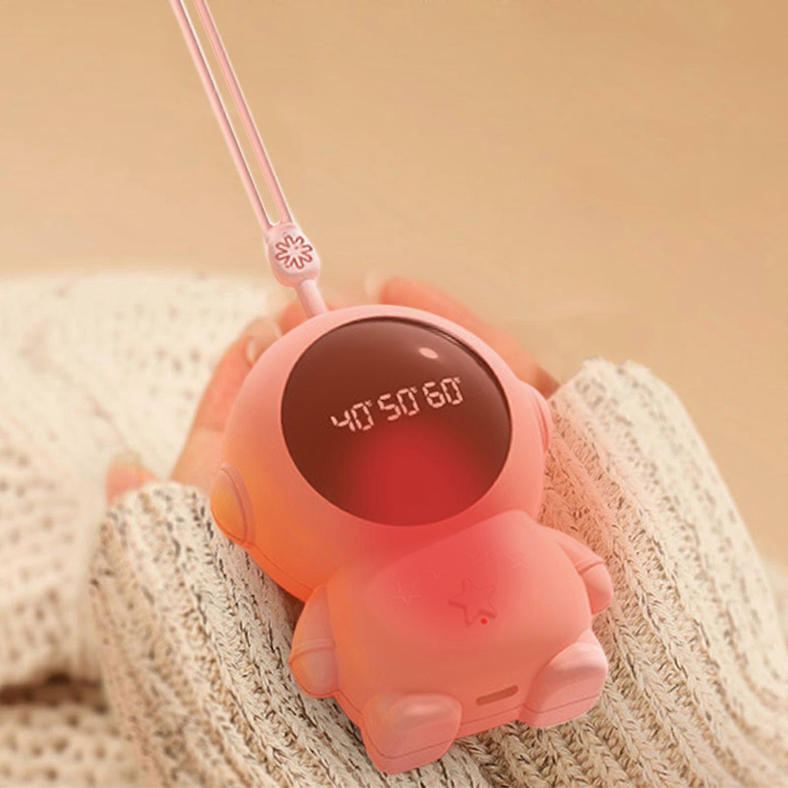 Astronaut Portable Hand Warmer, Usb With Digital Display 3 Heat Settings